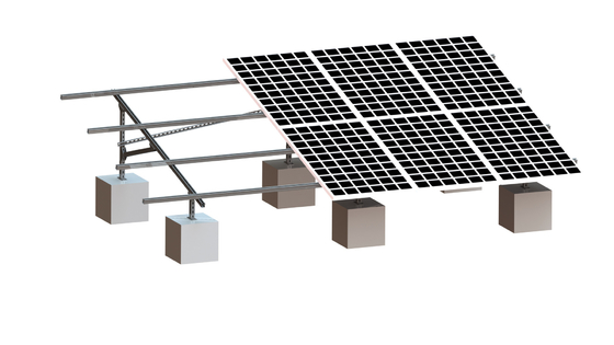 Stahl-Solarstruktur 88m/S 2.0KN/M2 galvanisierte Grundbefestigungssystem