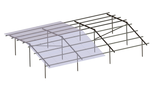 Rammender Platten-Stahl-Rahmen des Stapel-Grundberg-Sonnensystem-HDG