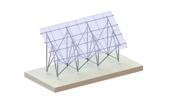 Hohes Aluminium-Photovoltaik-Boden-Solarstruktur-Flachland-Racking-System